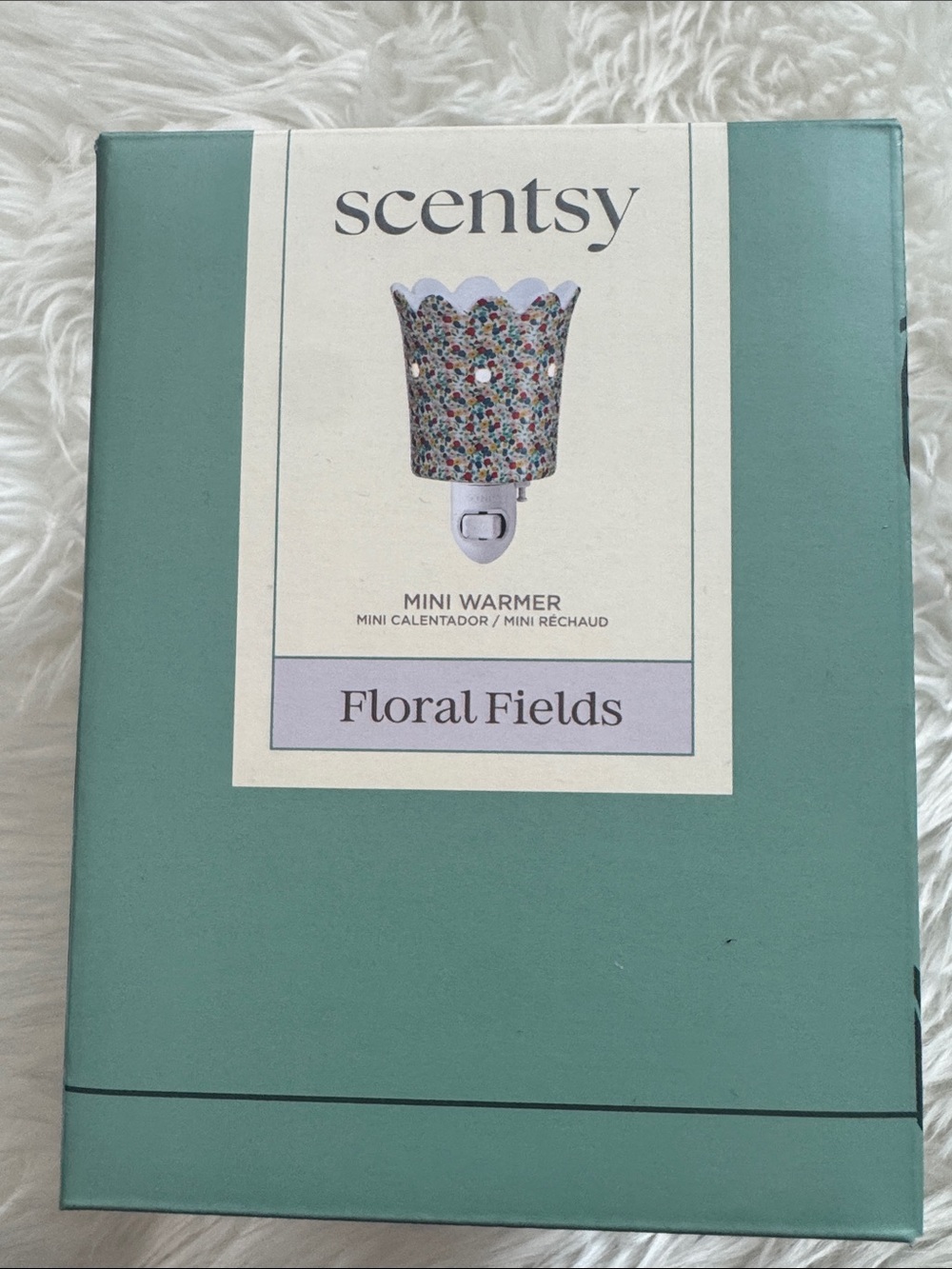 Scentsy Floral Fields Mini Warmer - Multicolored Floral